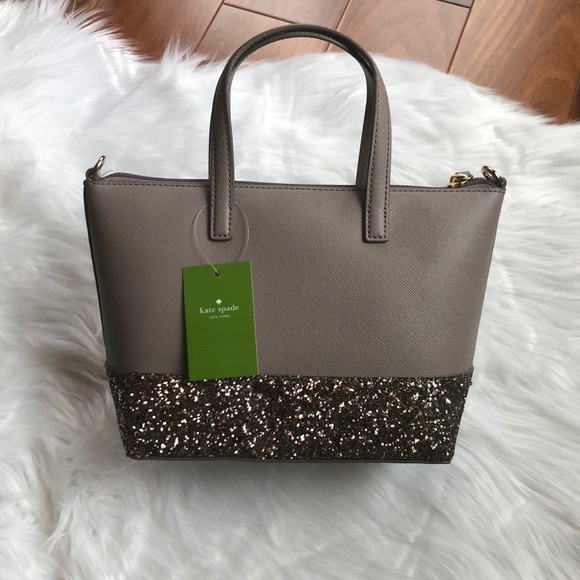 Kate Spade Ina Greta Court Satchel in Grey - Picture 2 of 5